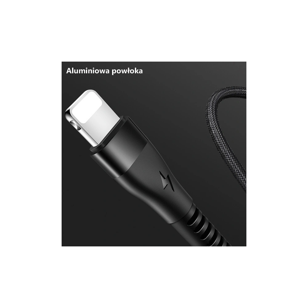 Hurtownia GSM - Kabel pletený USAMS U33 lightning 1,2m 2A rychlé nabíjení růžový/pink SJ360USB03 - USA286PNK - {ean13} - Hurt