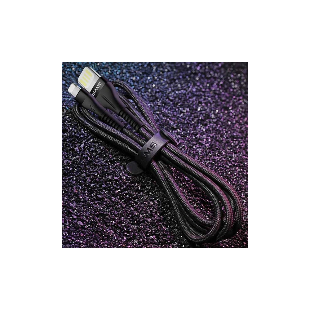 Hurtownia GSM - Kabel pletený USAMS U33 lightning 1,2m 2A rychlé nabíjení růžový/pink SJ360USB03 - USA286PNK - {ean13} - Hurt
