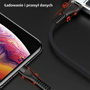 Hurtownia GSM - Kabel pleciony USAMS U33 lightning 1,2m 2A Fast Charging różowy/pink SJ360USB03 - USA286PNK - {ean13} - Hurt