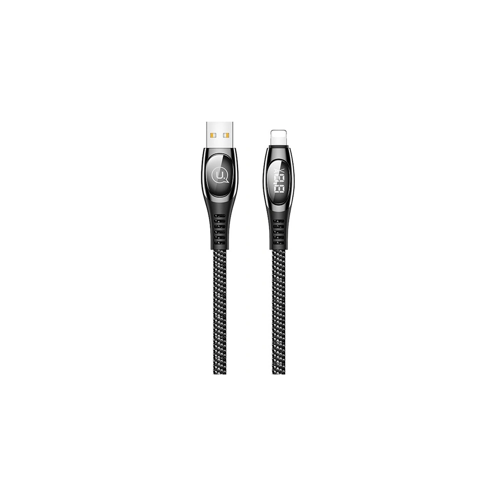 Hurtownia GSM - Kabel pleciony USAMS U36 lightning 1,2m 2A Fast Charging LED czarny/black SJ368USB01 - USA287BLK - {ean13} - Hurt