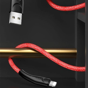 Hurtownia GSM - Kabel pleciony USAMS U41 lightning 1m 2A czerwony/red SJ391USB02 Fast Charge - USA290RED - {ean13} - Hurt