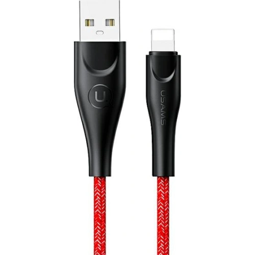 Kabel pleciony USAMS U41 lightning 2m 2A czerwony/red SJ394USB02 Fast Charge
