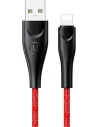 USAMS Nylon Cable U41 Lightning 2m 2A red SJ394USB02 (US-SJ394) Fast Charge