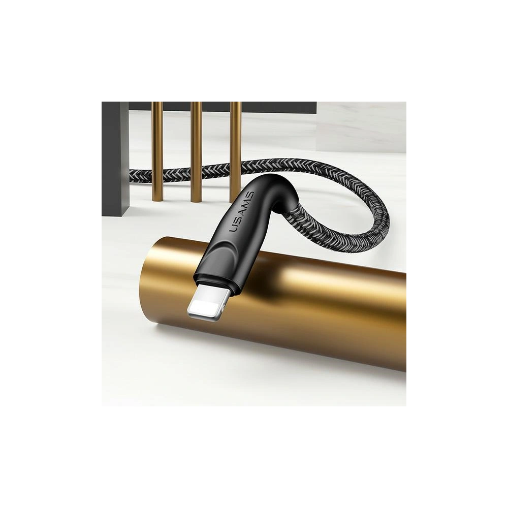 Wholesale USAMS Nylon Cable U41 Lightning 2m 2A red SJ394USB02 (US-SJ394) Fast Charge - USA292RED - {ean13} - Hurt