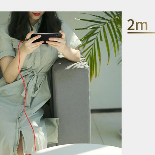 Kabel pleciony USAMS U41 lightning 2m 2A czerwony/red SJ394USB02 Fast Charge