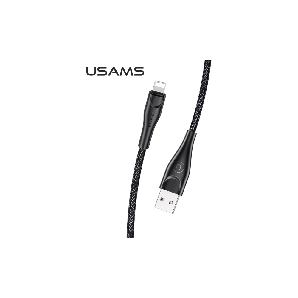 Hurtownia GSM - Kabel pletený USAMS U41 lightning 3m 2A černý/black SJ397USB01 Rychlé nabíjení - USA293BLK - {ean13} - Hurt