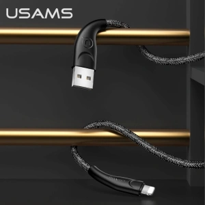 Hurtownia GSM - Kabel pleciony USAMS U41 lightning 3m 2A czarny/black SJ397USB01 Fast Charge - USA293BLK - {ean13} - Hurt