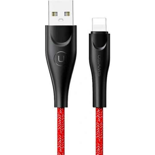 Kabel pleciony USAMS U41 lightning 3m 2A czerwony/red SJ397USB02 Fast Charge