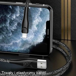 Hurtownia GSM - Kabel pleciony USAMS U41 lightning 3m 2A czerwony/red SJ397USB02 Fast Charge - USA294RED - {ean13} - Hurt