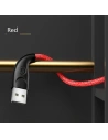 Hurtownia GSM - Kabel pleciony USAMS U41 lightning 3m 2A czerwony/red SJ397USB02 Fast Charge - USA294RED - {ean13} - Hurt