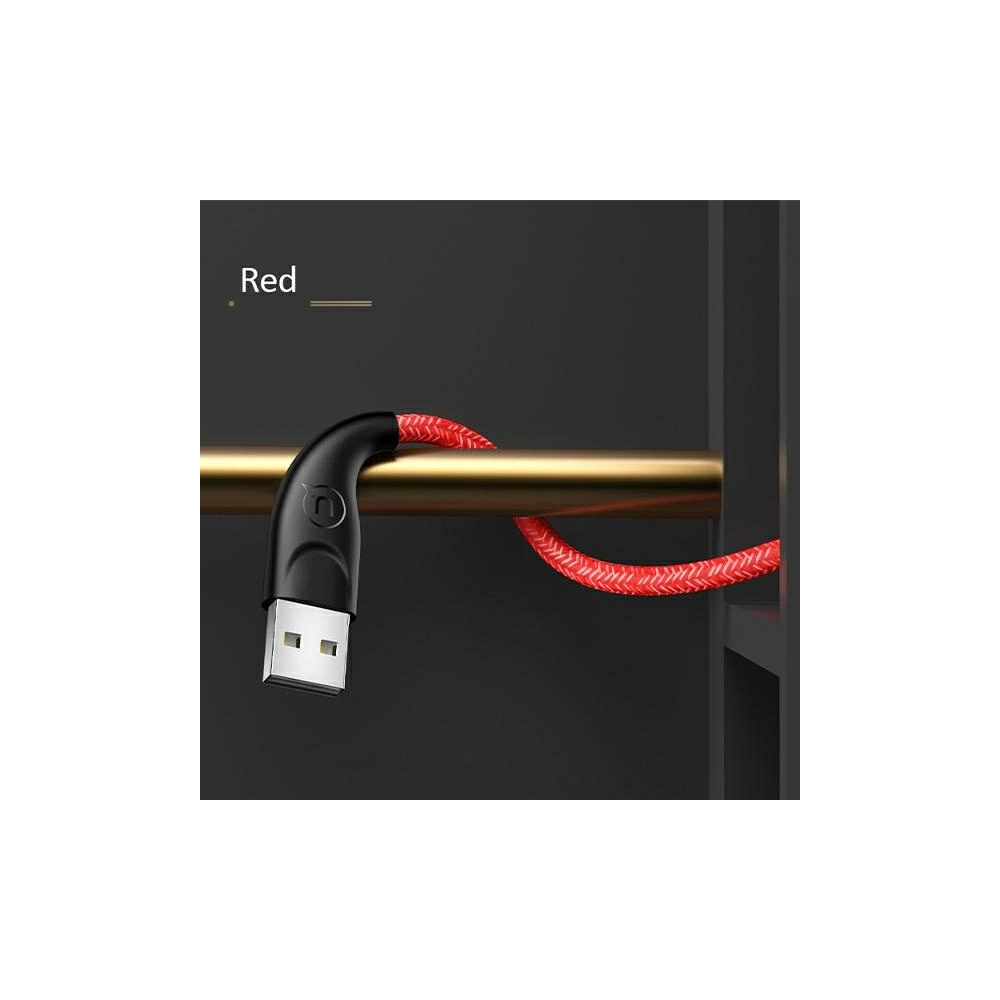 Hurtownia GSM - Kabel pleciony USAMS U41 lightning 3m 2A czerwony/red SJ397USB02 Fast Charge - USA294RED - {ean13} - Hurt
