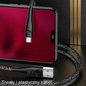 Wholesale USAMS Nylon Cable U41 microUSB 1m 2A red SJ393USB02 (US-SJ393) Fast Charge - USA296RED - {ean13} - Hurt