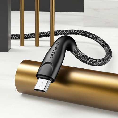 Kabel pleciony USAMS U41 microUSB 1m 2A czerwony/red SJ393USB02 Fast Charge