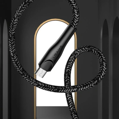 Kabel pleciony USAMS U41 microUSB 1m 2A czerwony/red SJ393USB02 Fast Charge