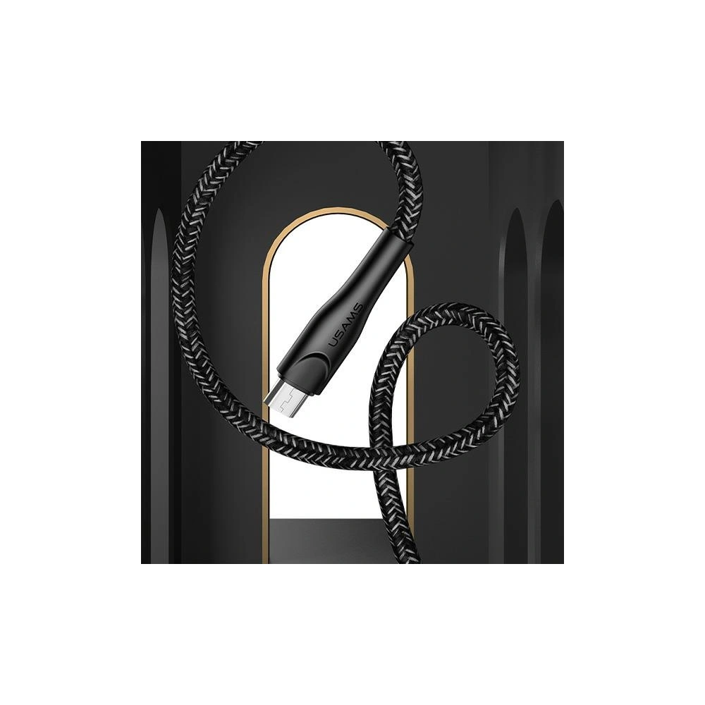 Hurtownia GSM - Kabel pletený USAMS U41 microUSB 1m 2A červený/red SJ393USB02 Rychlé nabíjení - USA296RED - {ean13} - Hurt
