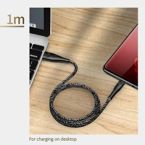 Wholesale USAMS Nylon Cable U41 microUSB 1m 2A red SJ393USB02 (US-SJ393) Fast Charge - USA296RED - {ean13} - Hurt