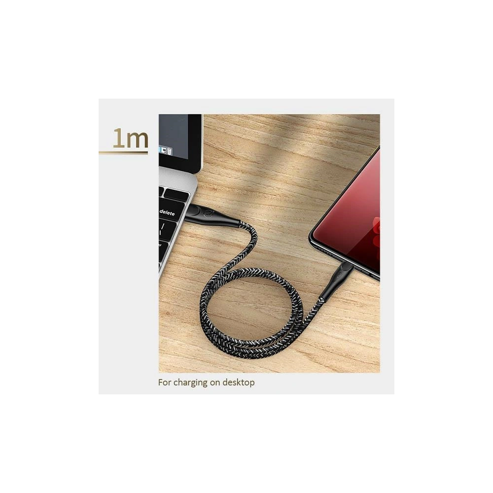 Hurtownia GSM - Kabel pleciony USAMS U41 microUSB 1m 2A czerwony/red SJ393USB02 Fast Charge - USA296RED - {ean13} - Hurt