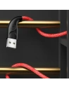 Hurtownia GSM - Kabel pleciony USAMS U41 microUSB 1m 2A czerwony/red SJ393USB02 Fast Charge - USA296RED - {ean13} - Hurt