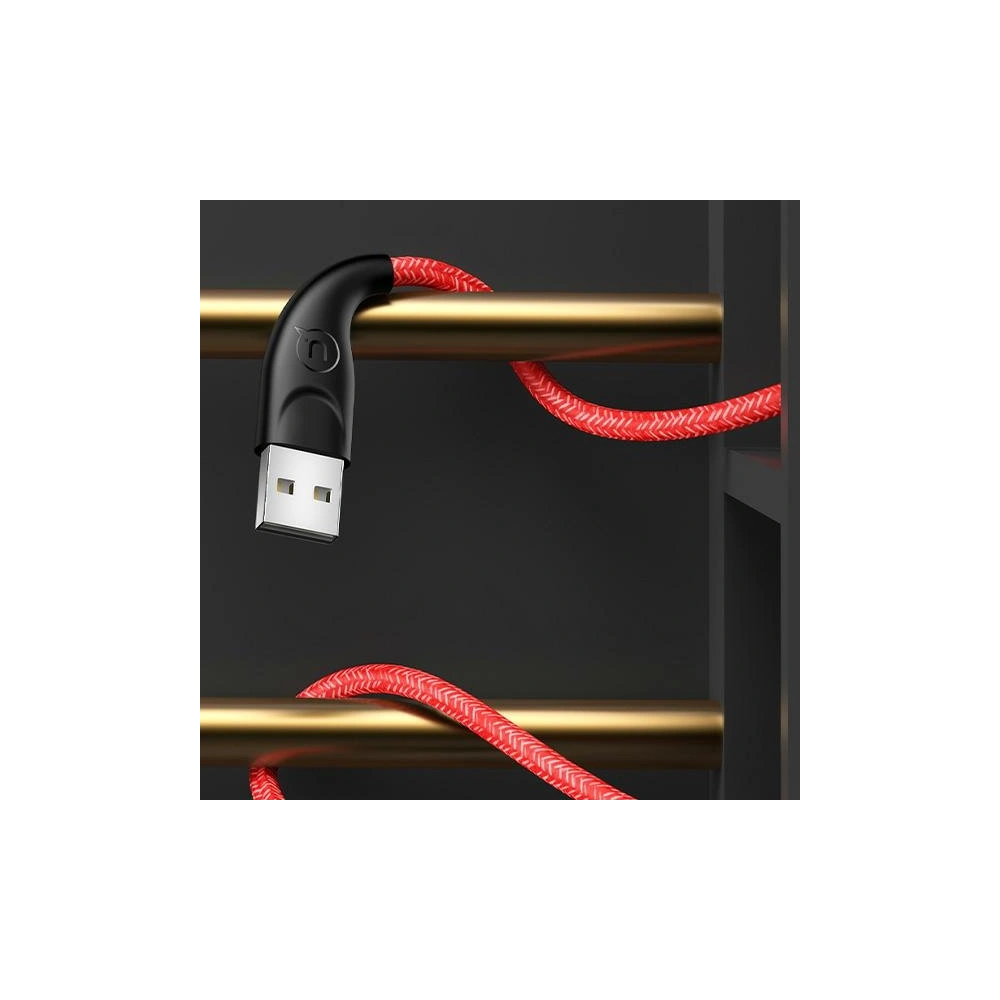 Hurtownia GSM - Kabel pleciony USAMS U41 microUSB 1m 2A czerwony/red SJ393USB02 Fast Charge - USA296RED - {ean13} - Hurt