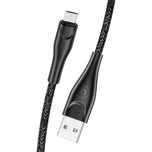 Wholesale USAMS Nylon Cable U41 microUSB 2m 2A black SJ396USB01 (US-SJ396) Fast Charge - USA297BLK - {ean13} - Hurt