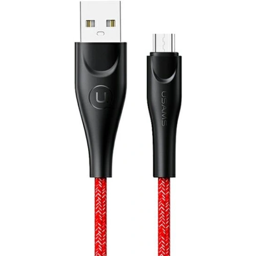 Kabel pleciony USAMS U41 microUSB 2m 2A czerwony/red SJ396USB02 Fast Charge