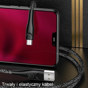 Wholesale USAMS Nylon Cable U41 microUSB 2m 2A red SJ396USB02 (US-SJ396) Fast Charge - USA298RED - {ean13} - Hurt