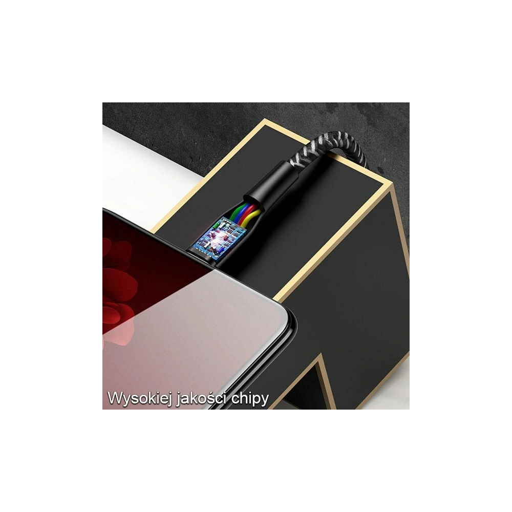Hurtownia GSM - Kabel pleciony USAMS U41 microUSB 2m 2A czerwony/red SJ396USB02 Fast Charge - USA298RED - {ean13} - Hurt