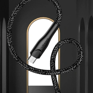 Wholesale USAMS Nylon Cable U41 microUSB 2m 2A red SJ396USB02 (US-SJ396) Fast Charge - USA298RED - {ean13} - Hurt