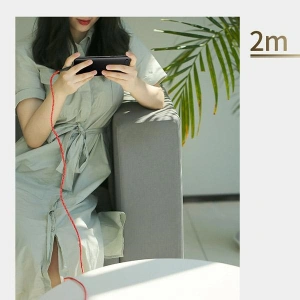 Wholesale USAMS Nylon Cable U41 microUSB 2m 2A red SJ396USB02 (US-SJ396) Fast Charge - USA298RED - {ean13} - Hurt