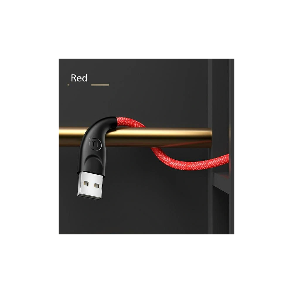 Hurtownia GSM - Kabel pletený USAMS U41 microUSB 2m 2A červený/red SJ396USB02 Rychlé nabíjení - USA298RED - {ean13} - Hurt