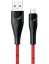 Kabel pleciony USAMS U41 microUSB 3m 2A czerwony/red SJ399USB02 t Charge
