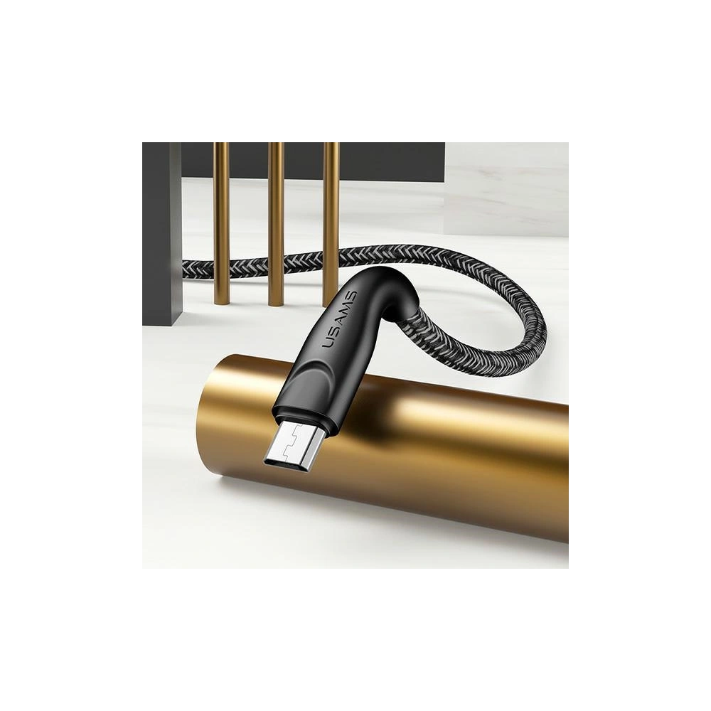 Hurtownia GSM - Kabel pleciony USAMS U41 microUSB 3m 2A czerwony/red SJ399USB02 t Charge - USA300RED - {ean13} - Hurt