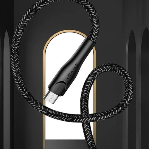 Kabel pleciony USAMS U41 microUSB 3m 2A czerwony/red SJ399USB02 t Charge