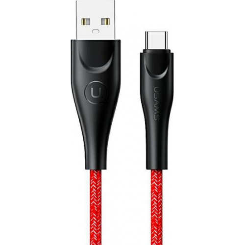 Usams Distributor - 6958444983493 - USA302RED - USAMS Nylon Cable U41 USB-C 1m 2A red SJ392USB02 (US-SJ392) Fast Charge - B2B homescreen