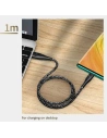 Wholesale USAMS Nylon Cable U41 USB-C 1m 2A red SJ392USB02 (US-SJ392) Fast Charge - USA302RED - {ean13} - Hurt