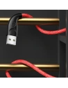 Wholesale USAMS Nylon Cable U41 USB-C 1m 2A red SJ392USB02 (US-SJ392) Fast Charge - USA302RED - {ean13} - Hurt