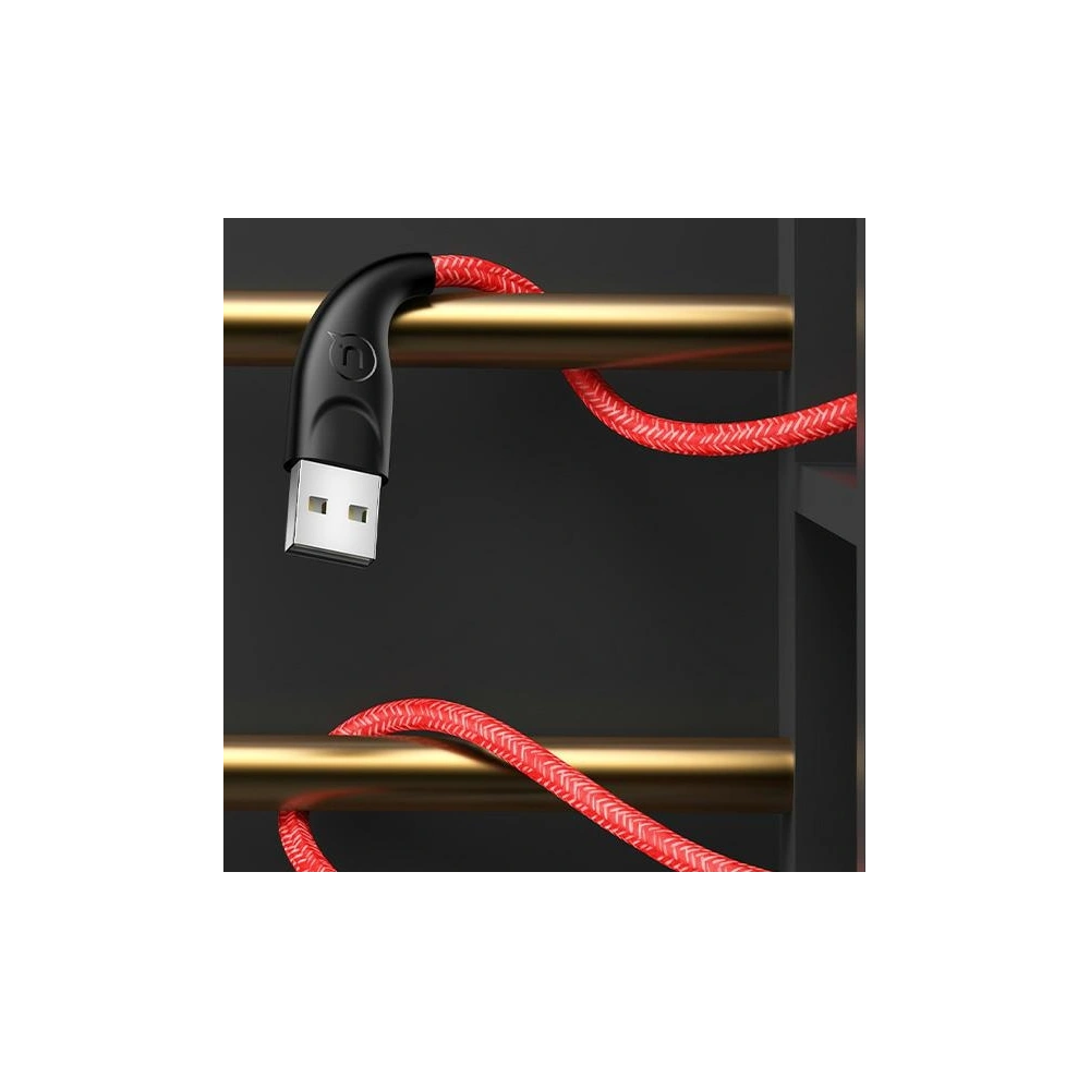 Wholesale USAMS Nylon Cable U41 USB-C 1m 2A red SJ392USB02 (US-SJ392) Fast Charge - USA302RED - {ean13} - Hurt