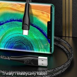 Hurtownia GSM - Kabel pleciony USAMS U41 USB-C 2m 2A czerwony/red SJ395USB02 - USA304RED - {ean13} - Hurt