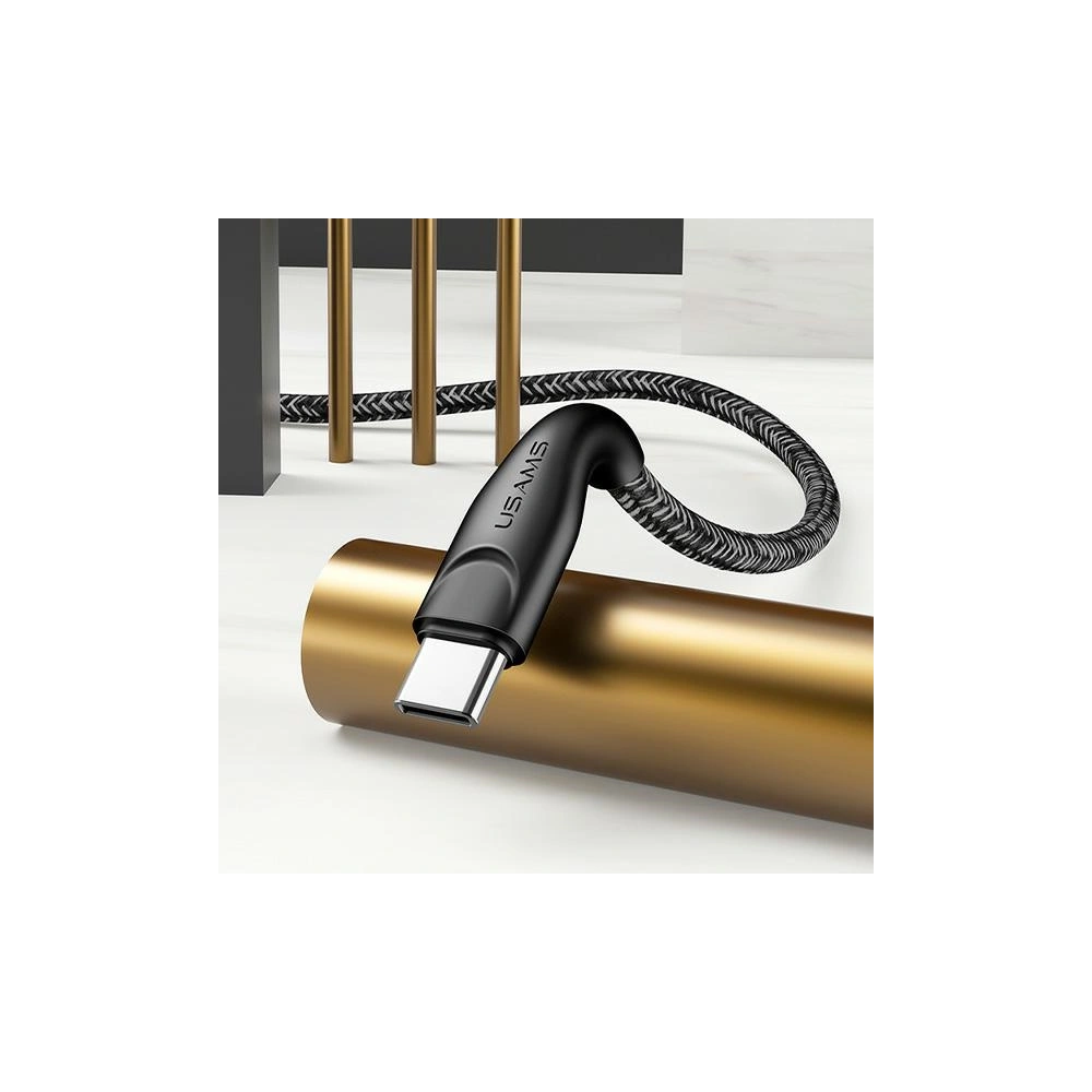 Hurtownia GSM - Kabel pletený USAMS U41 USB-C 2m 2A červený/red SJ395USB02 - USA304RED - {ean13} - Hurt
