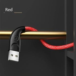 Hurtownia GSM - Kabel pleciony USAMS U41 USB-C 2m 2A czerwony/red SJ395USB02 - USA304RED - {ean13} - Hurt