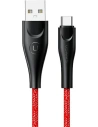 Kabel pleciony USAMS U41 USB-C 3m 2A czerwony/red SJ398USB02 Fast Charge