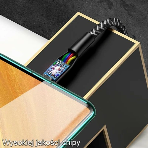 Kabel pleciony USAMS U41 USB-C 3m 2A czerwony/red SJ398USB02 Fast Charge