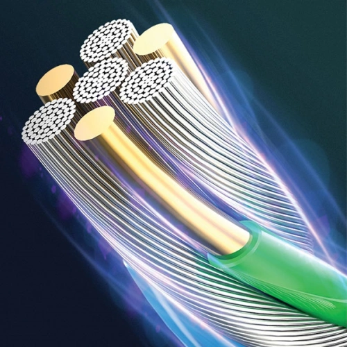 Kabel pleciony USAMS U48 lightning 1,2m 2A Fast Charging LED czarny/black SJ423USB01