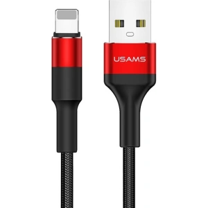 Hurtownia GSM - Kabel pleciony USAMS U5 2A lightning czerwony/red 1,2m SJ220IP02 - USA312RED - {ean13} - Hurt