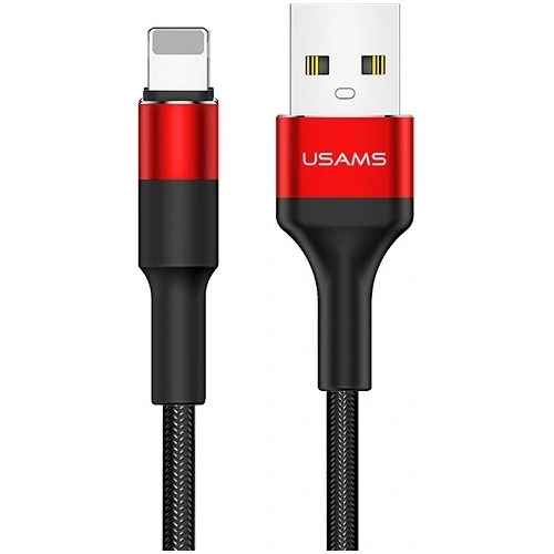 Kabel pleciony USAMS U5 2A lightning czerwony/red 1,2m SJ220IP02