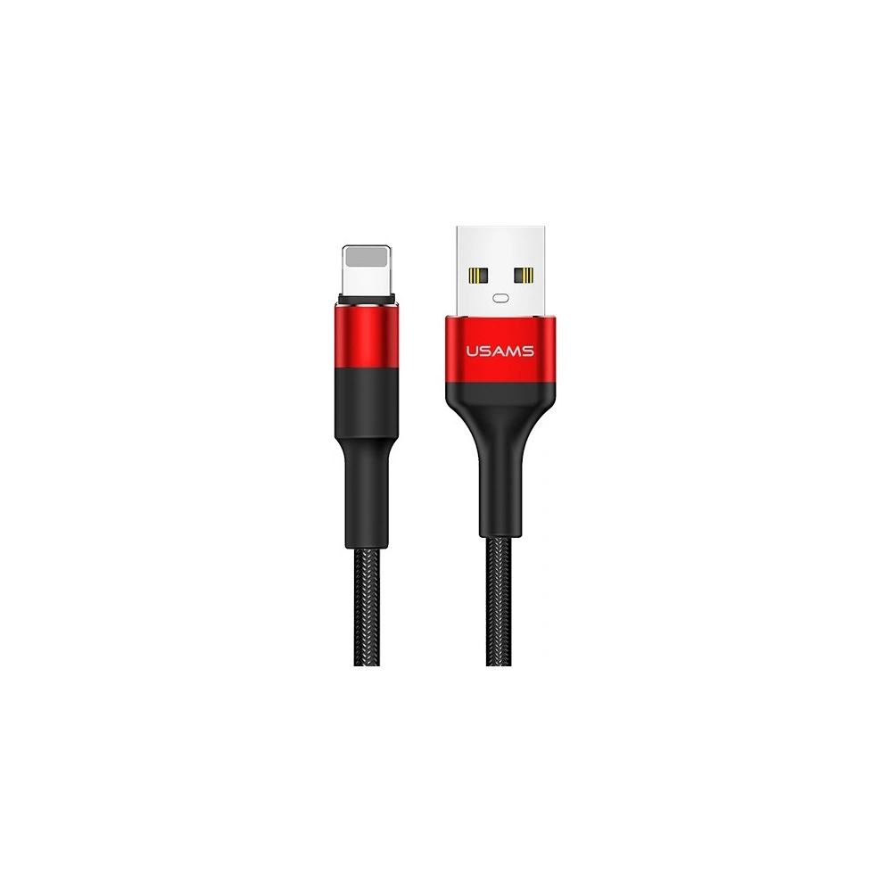 Hurtownia GSM - Kabel pleciony USAMS U5 2A lightning czerwony/red 1,2m SJ220IP02 - USA312RED - {ean13} - Hurt