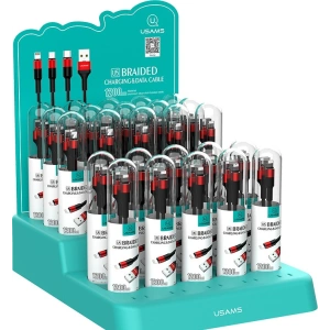 Hurtownia GSM - Kabel pleciony USAMS U5 2A lightning czerwony/red 1,2m SJ220IP02 - USA312RED - {ean13} - Hurt