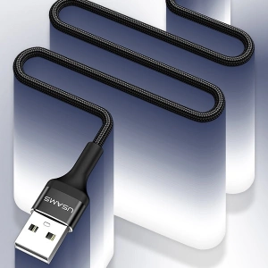 Wholesale USAMS Nylon Cable U5 2A microUSB black 1,2m SJ224USB01 (US-SJ224) - USA313BLK - {ean13} - Hurt