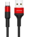 USAMS Nylon Cable U5 2A microUSB red 1,2m SJ224USB02 (US-SJ224)