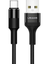 Kabel pleciony USAMS U5 2A USB-C czarny/black 1,2m SJ221TC01